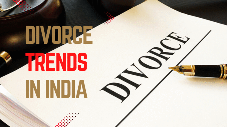 Divorce document and pen representing rising divorce rate and legal changes in India 2025