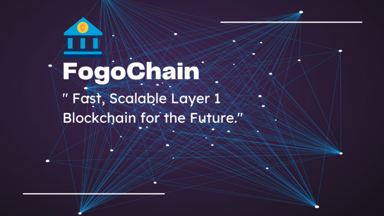 Visual representation of FogoChain blockchain network built on Solana Virtual Machine for scalable Web3 and enterprise use