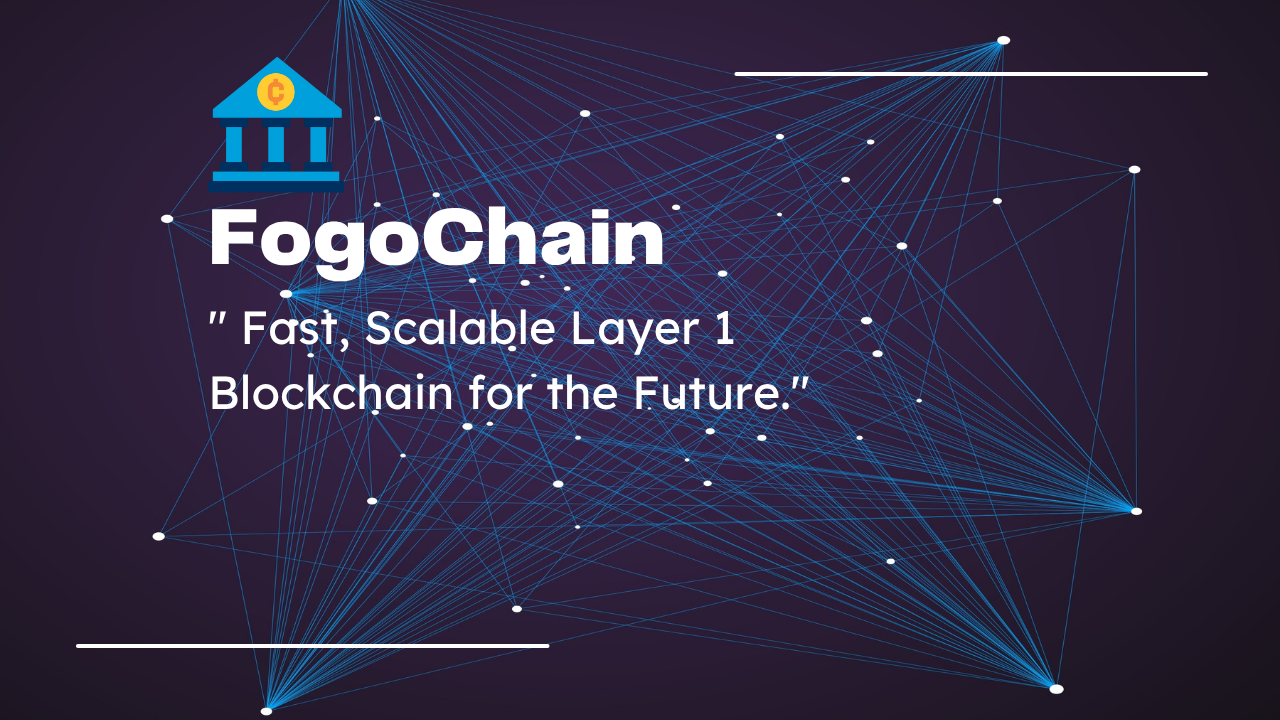 Visual representation of FogoChain blockchain network built on Solana Virtual Machine for scalable Web3 and enterprise use
